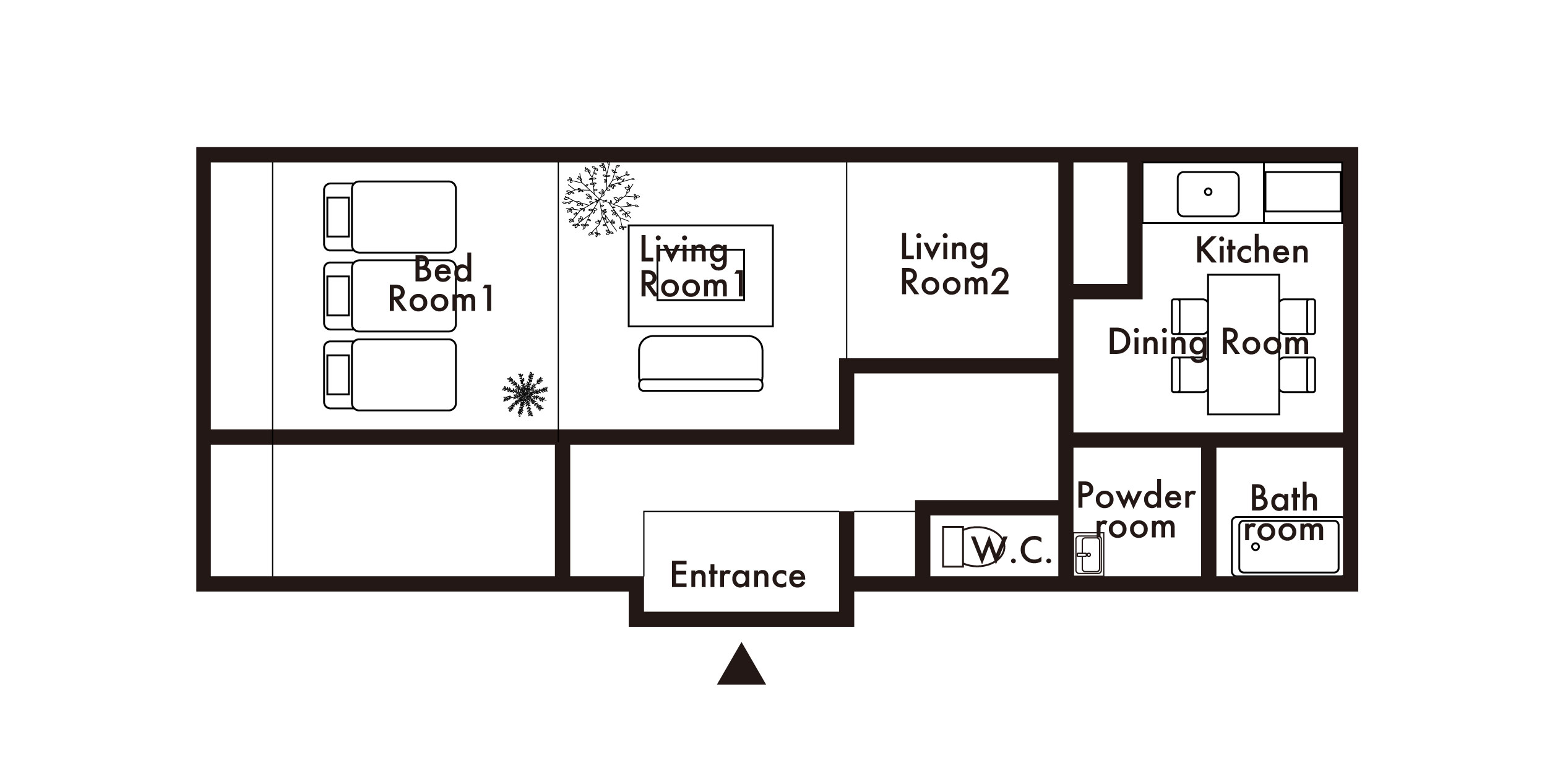 お部屋の間取り図