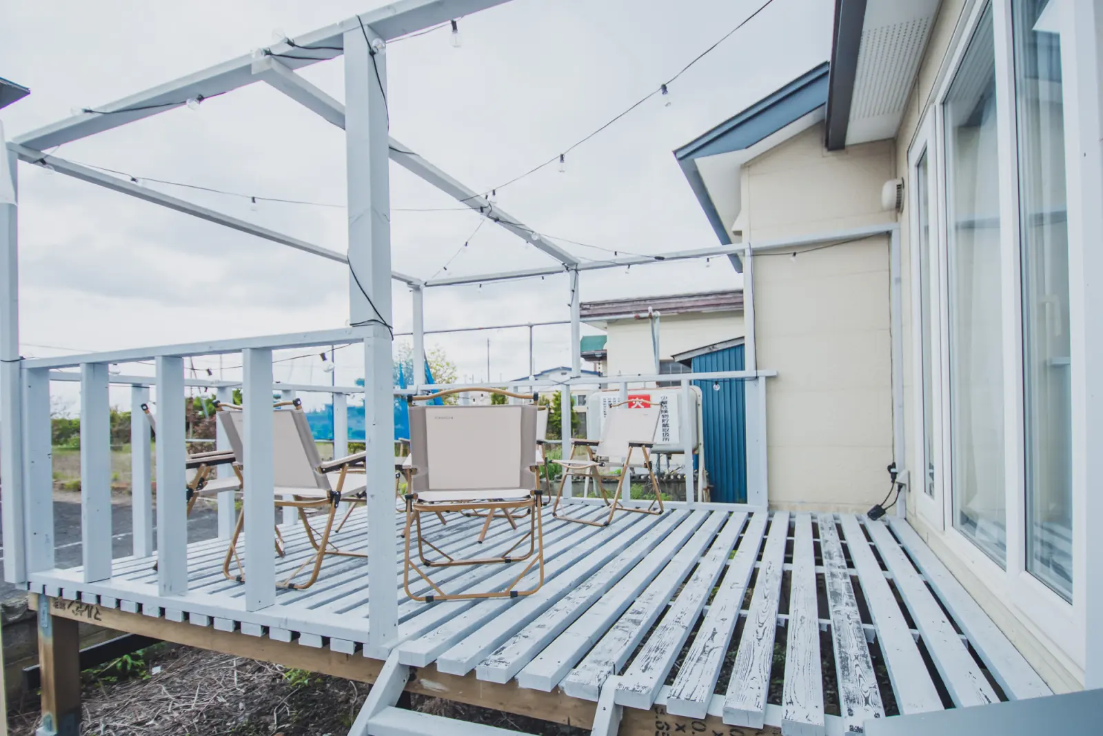 Wood deck