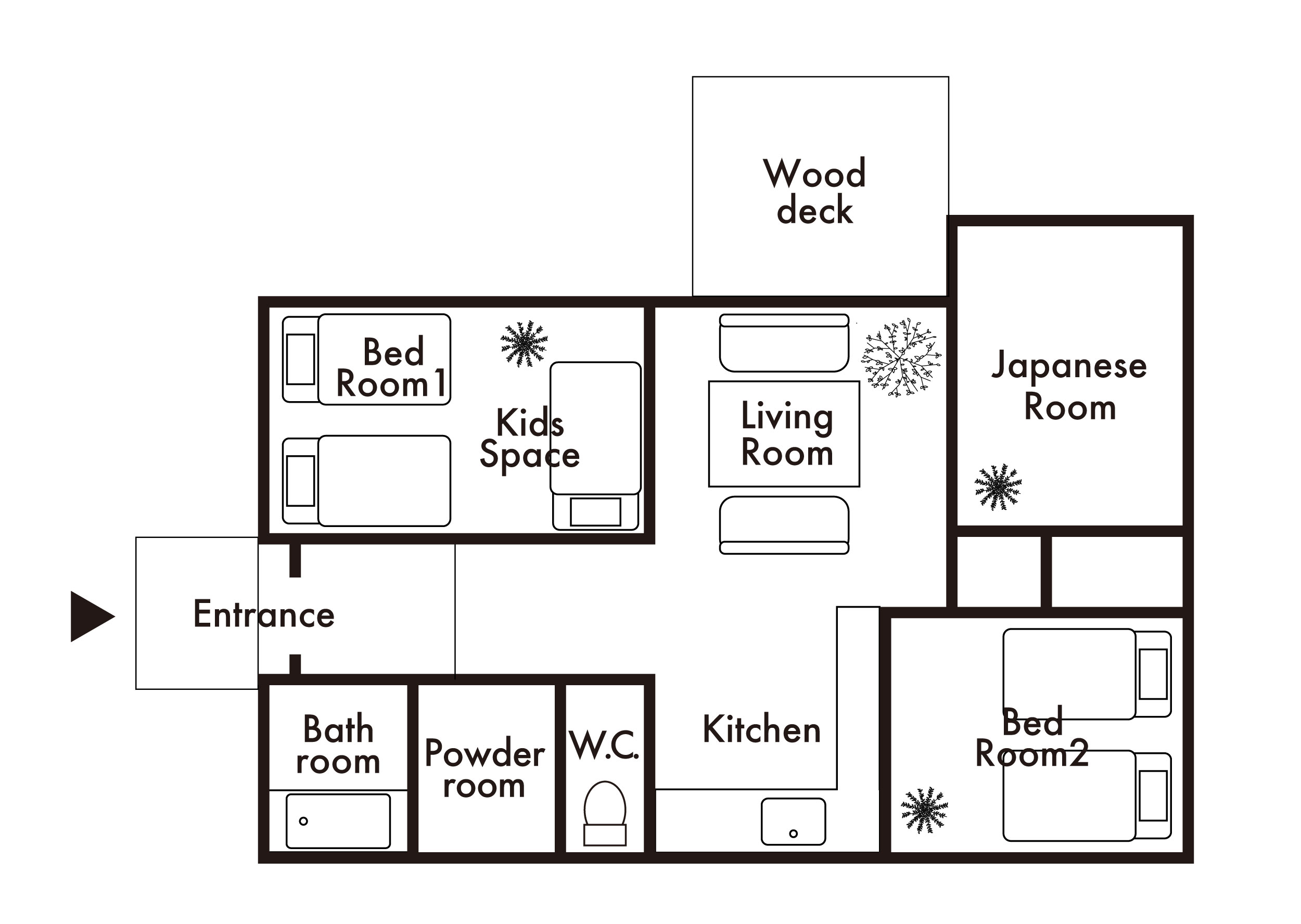お部屋の間取り図
