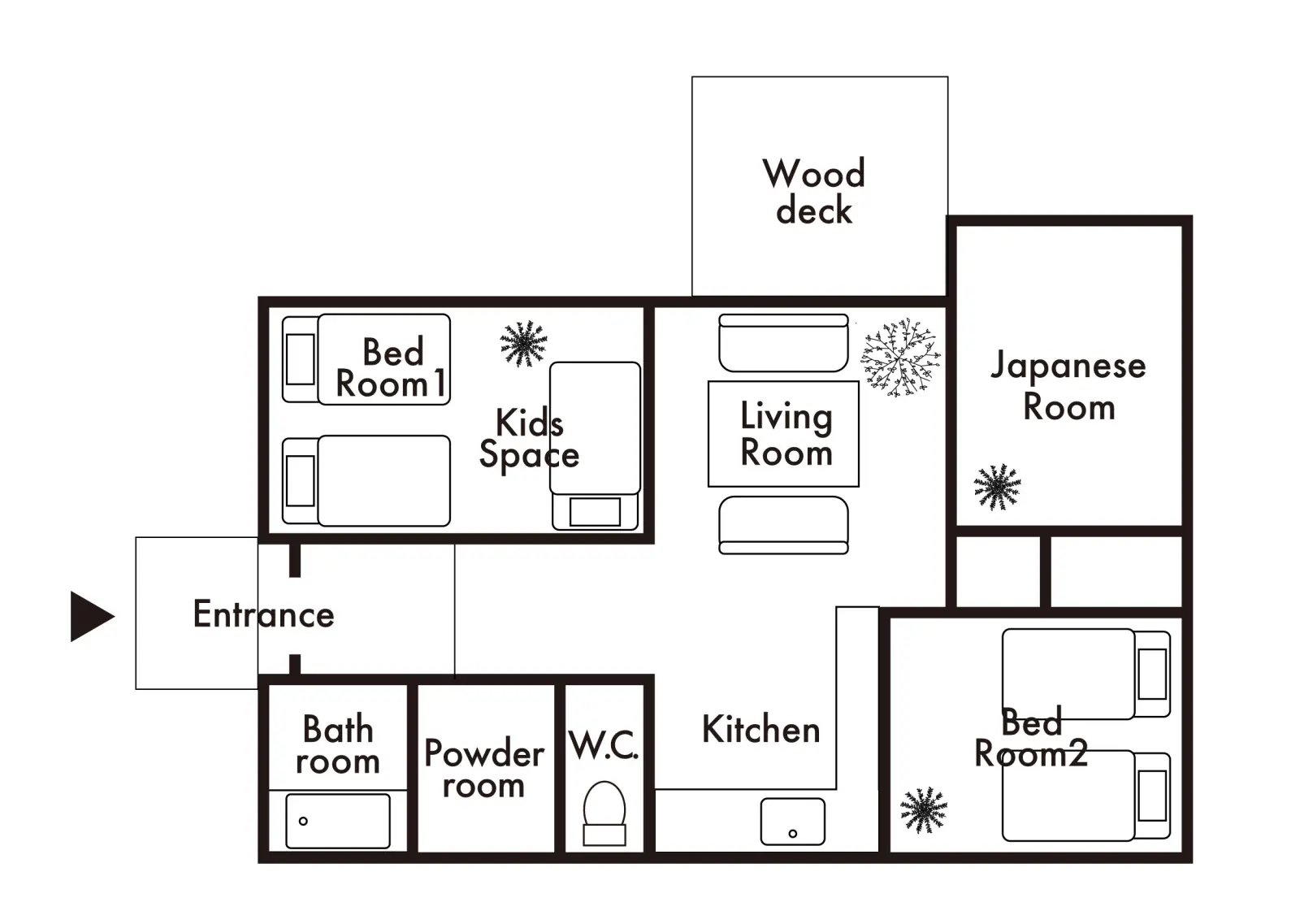 お部屋の間取り図