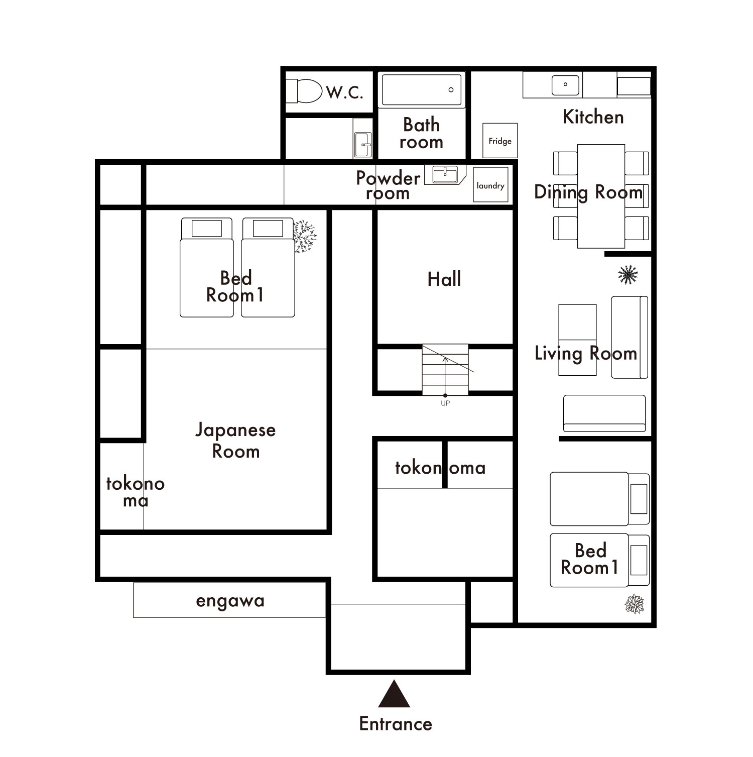 お部屋の間取り図
