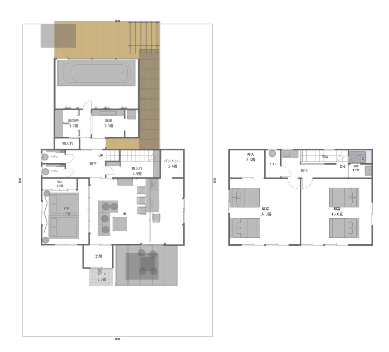 お部屋の間取り図